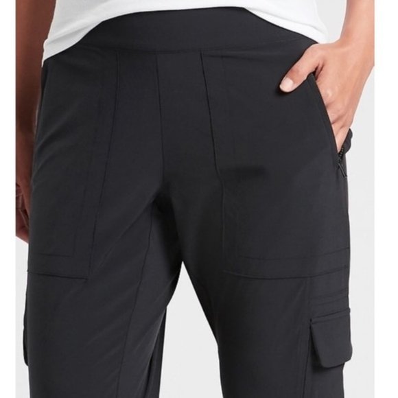 ATHLETA CHELSEA CARGO JOGGER PANTS BLACK - Picture 2 of 5